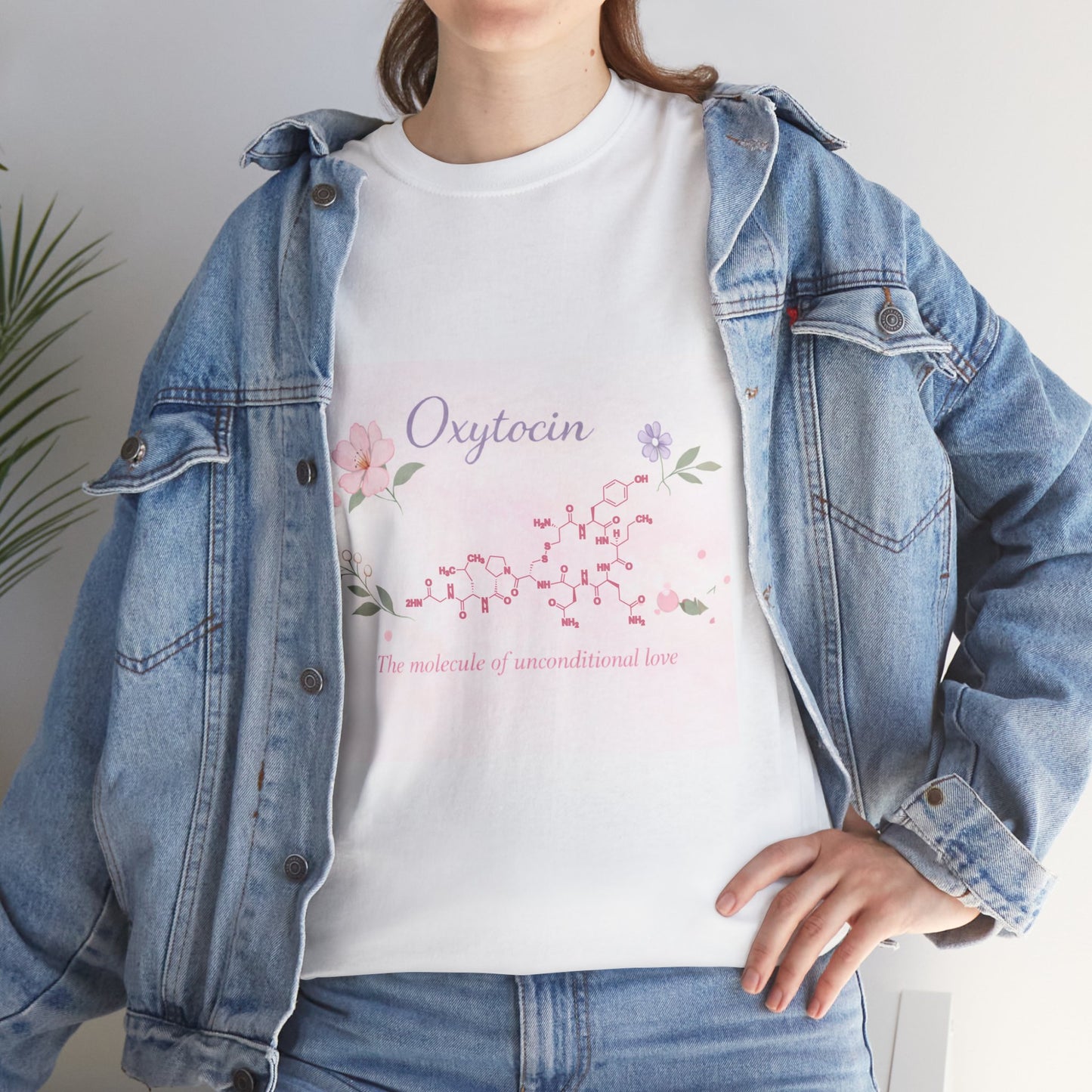 Oxytocin Floral Tee | The Molecular Signature of Motherhood | Science Gift
