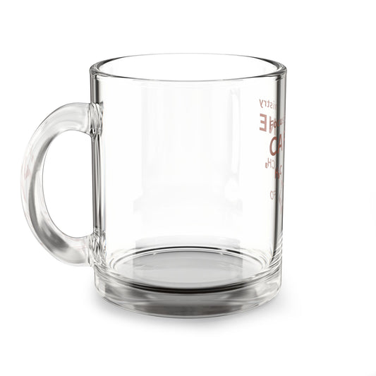 Caffeine Molecule Glass Mug - Focus by Chemistry