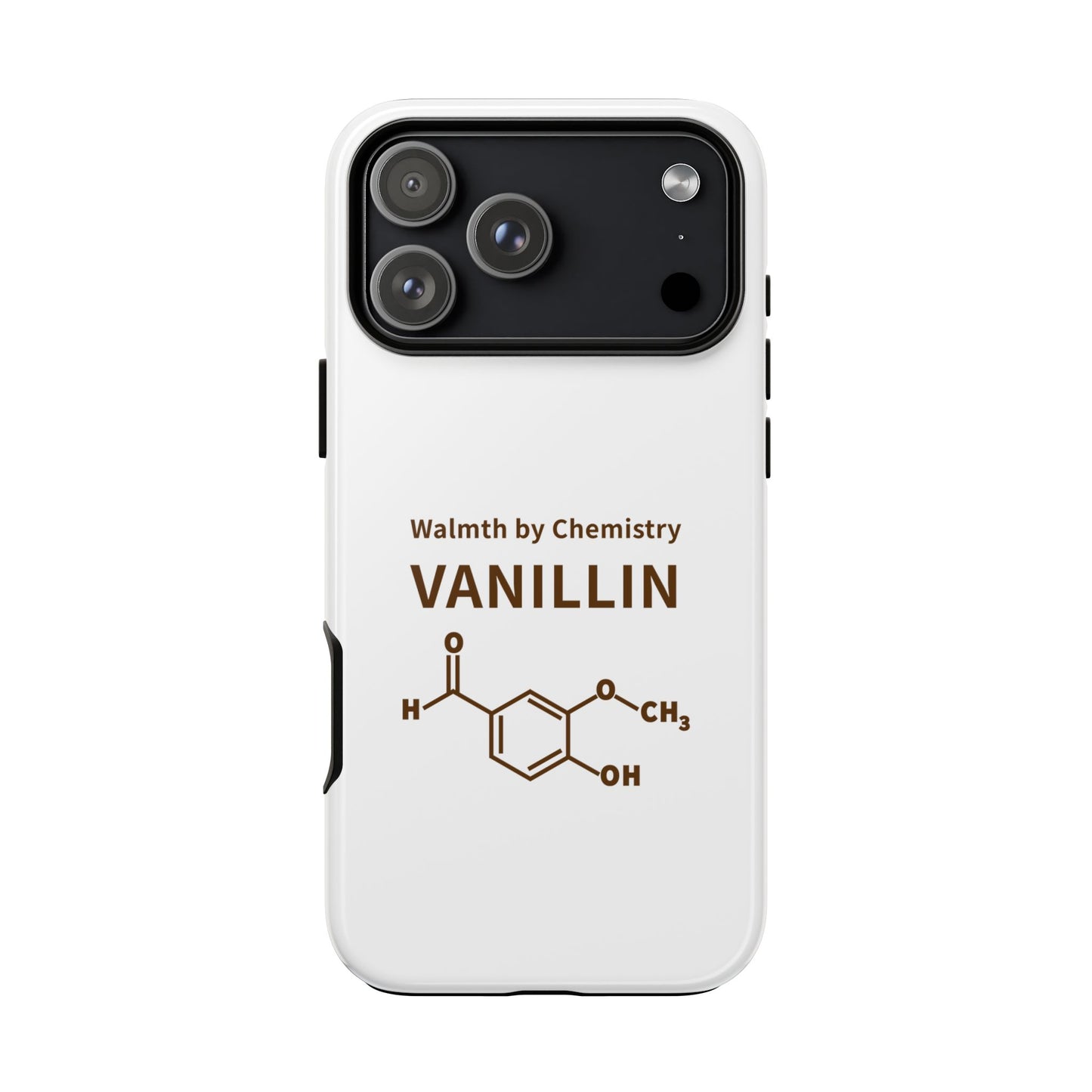Vanillin Chemistry iPhone Case — 'Warmth by Chemistry' Molecule Design