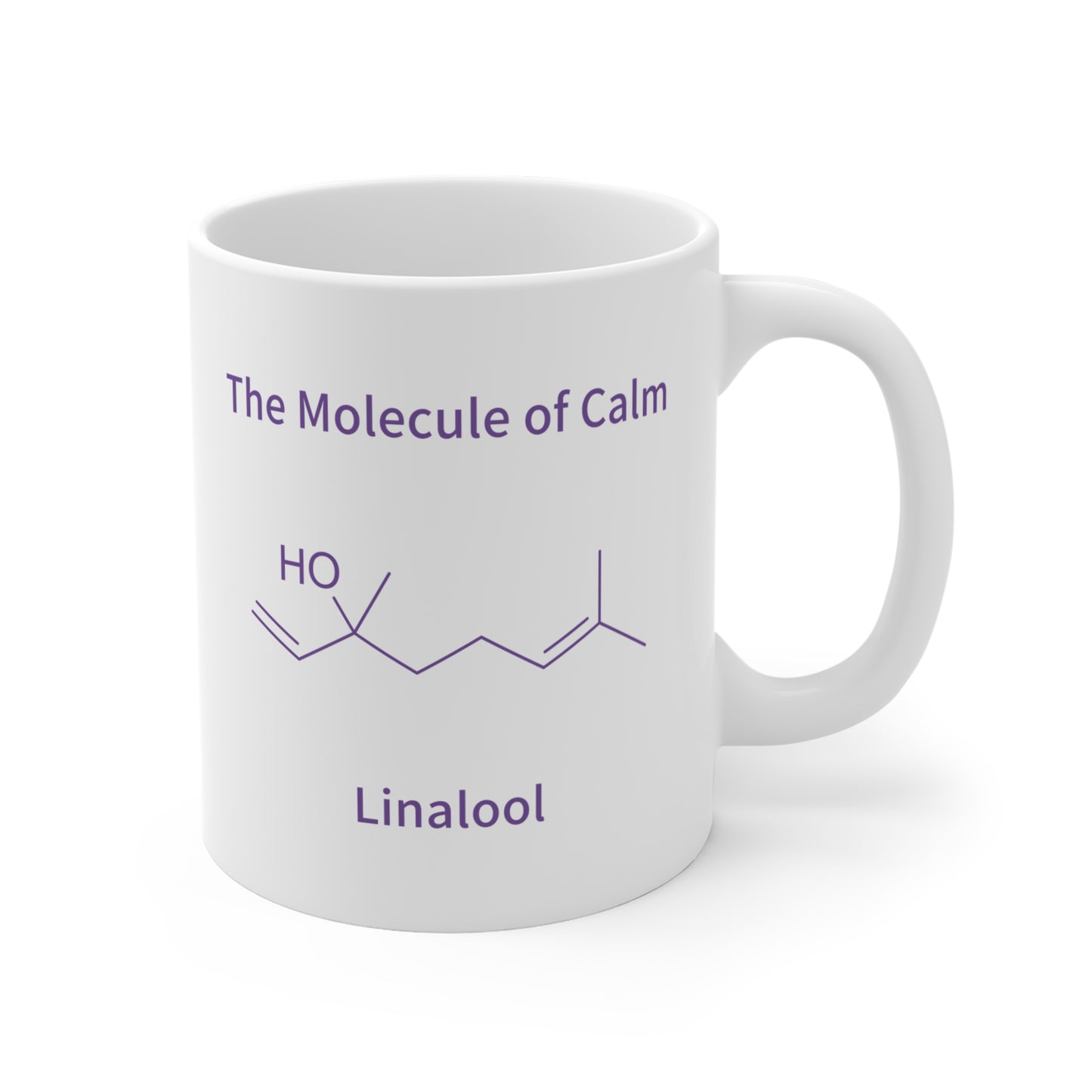 Linalool Molecule Coffee Mug - Where Scent Becomes Softness