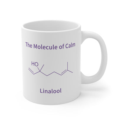 Linalool Molecule Coffee Mug - Where Scent Becomes Softness