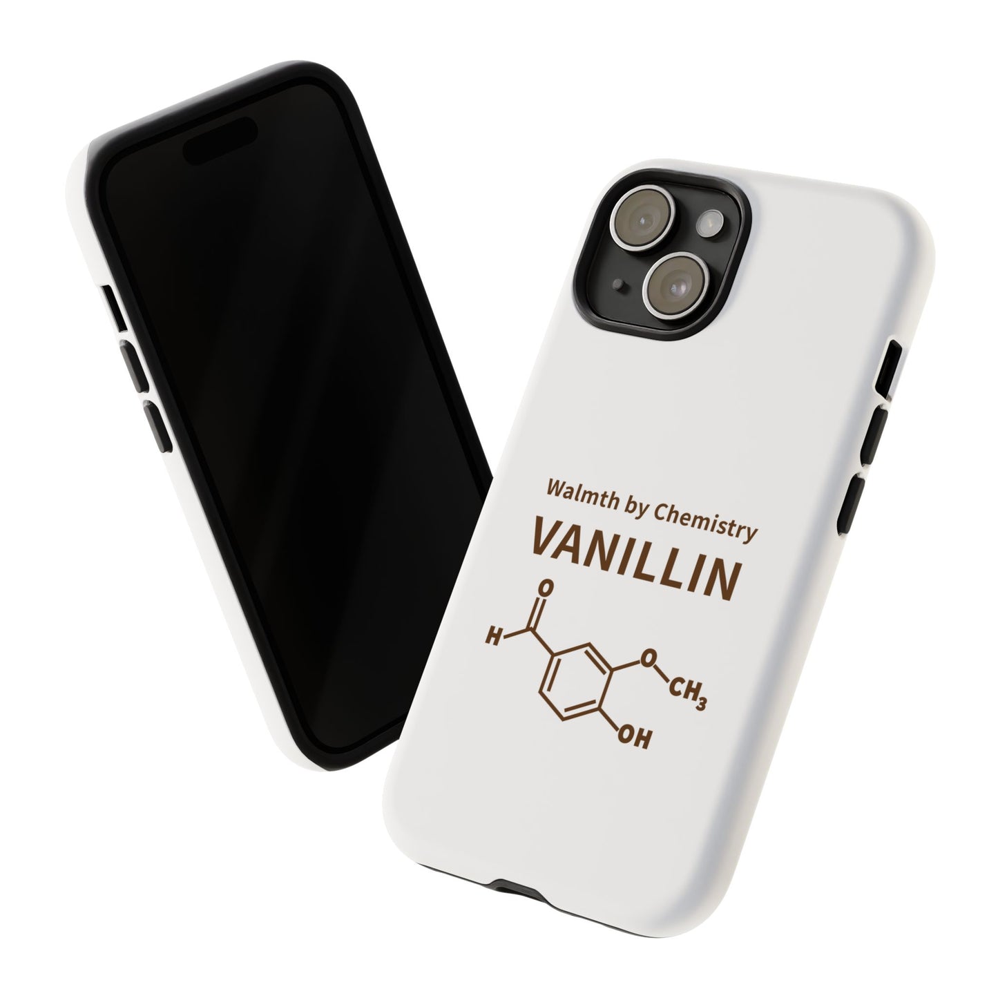 Vanillin Chemistry iPhone Case — 'Warmth by Chemistry' Molecule Design