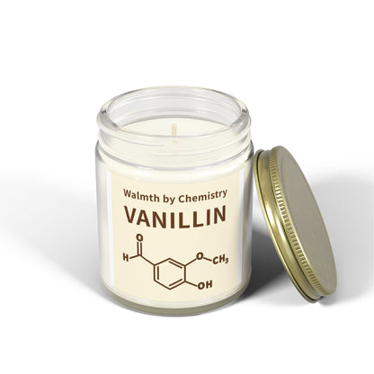 Vanillin Scented Candle (Coconut Apricot Wax) - 4oz & 9oz Aromatherapy Jar