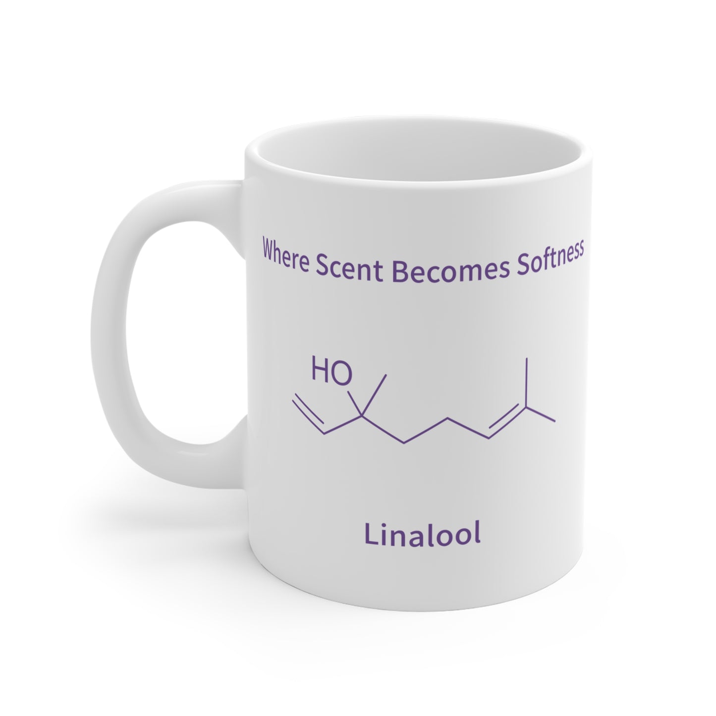 Linalool Molecule Coffee Mug - Where Scent Becomes Softness