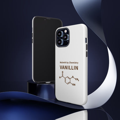 Vanillin Chemistry iPhone Case — 'Warmth by Chemistry' Molecule Design