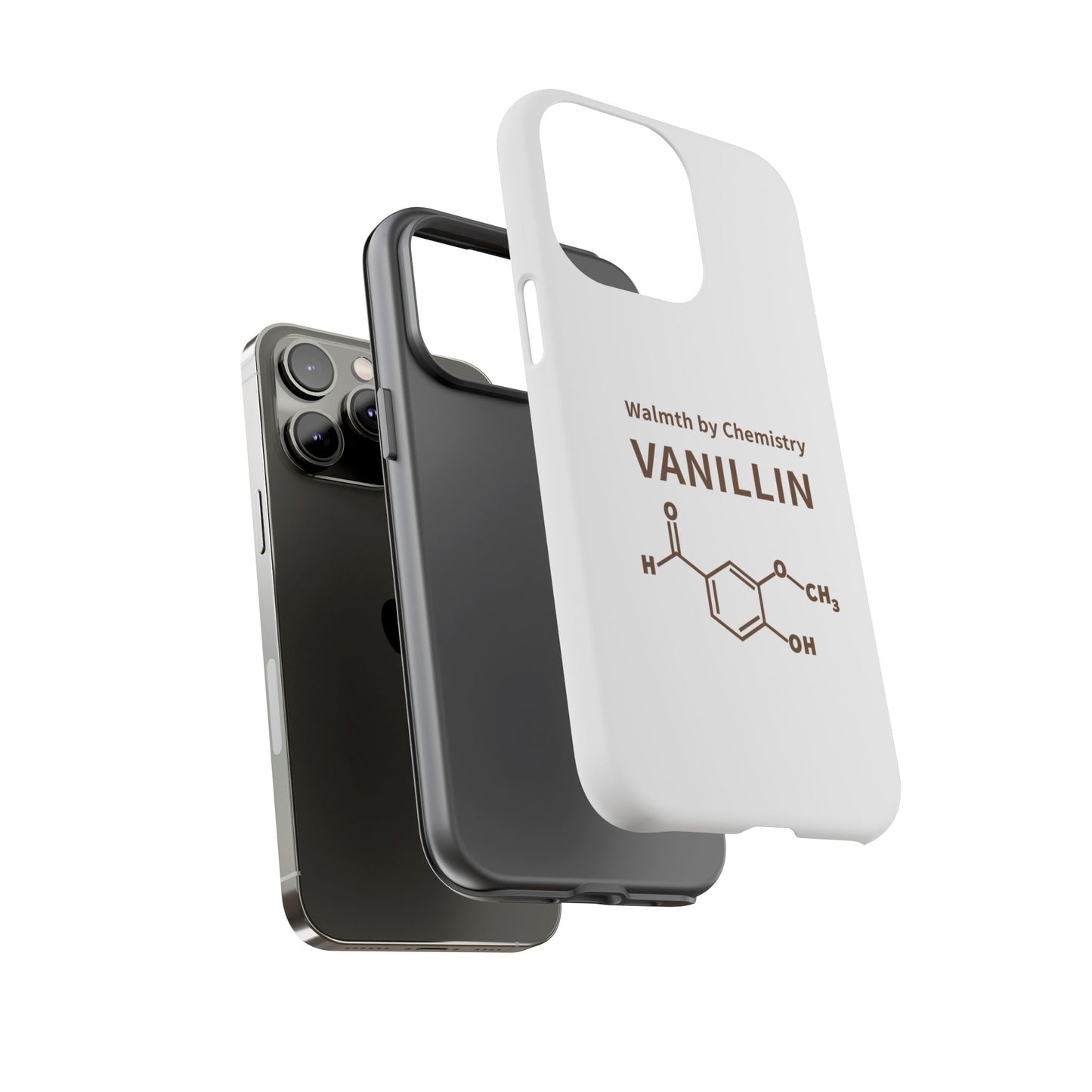 Vanillin Chemistry iPhone Case — 'Warmth by Chemistry' Molecule Design