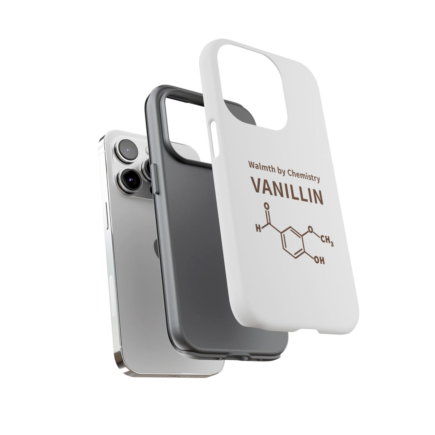 Vanillin Chemistry iPhone Case — 'Warmth by Chemistry' Molecule Design