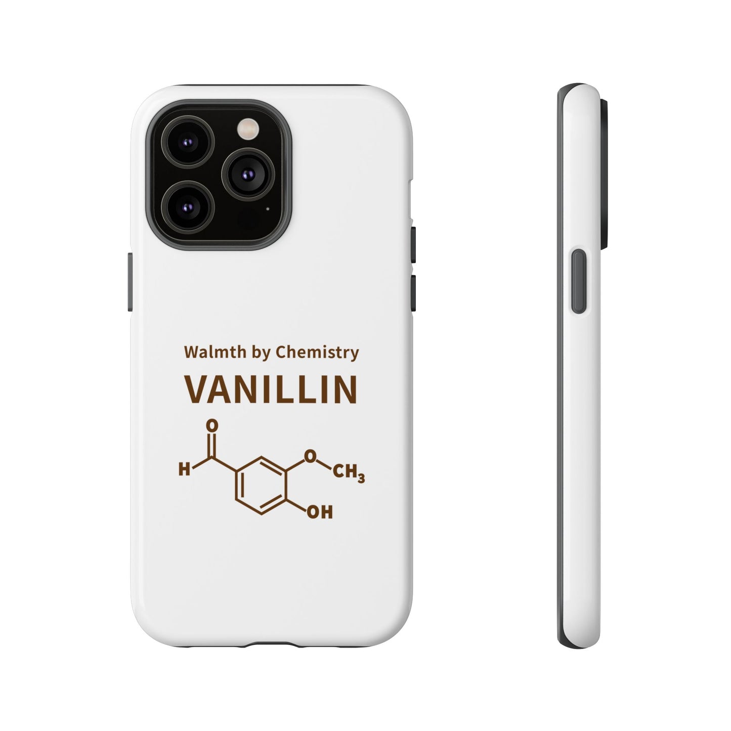 Vanillin Chemistry iPhone Case — 'Warmth by Chemistry' Molecule Design