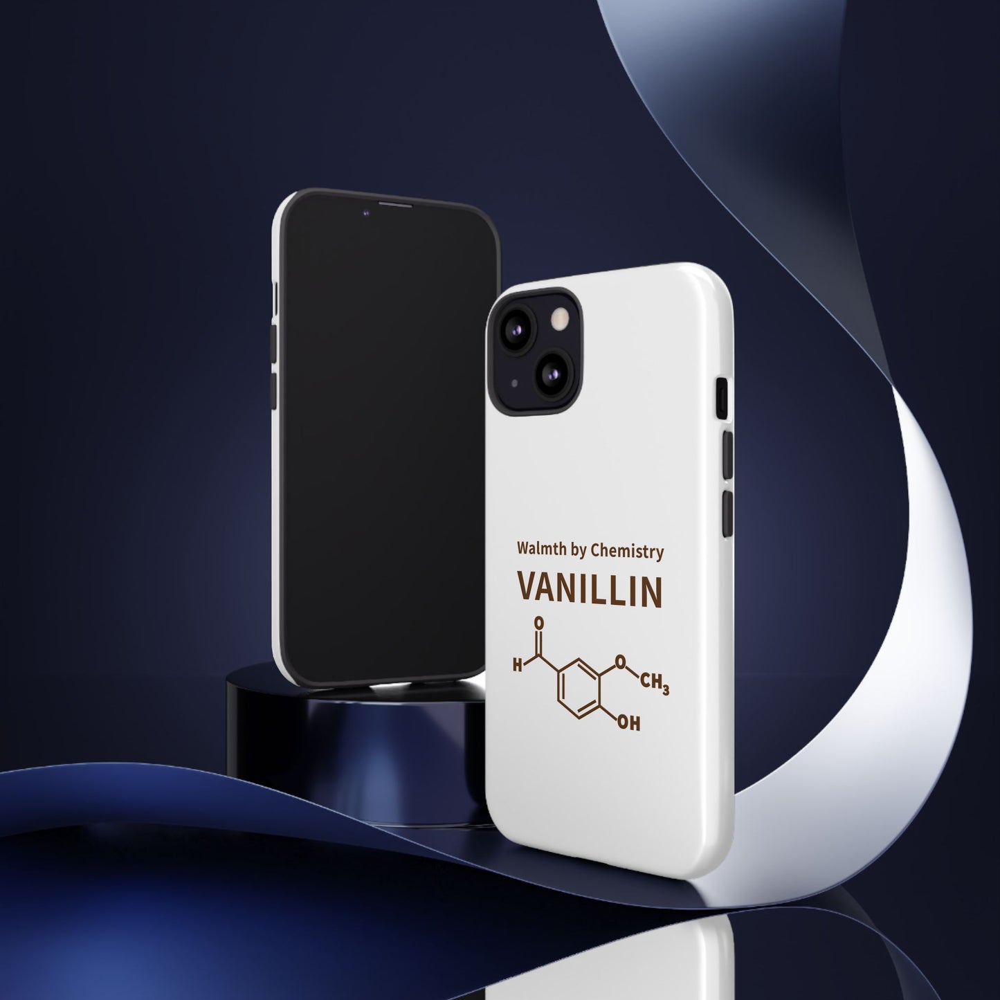 Vanillin Chemistry iPhone Case — 'Warmth by Chemistry' Molecule Design