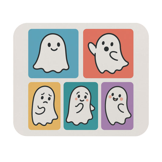 Cute Ghost Mouse Pad (Rectangle)