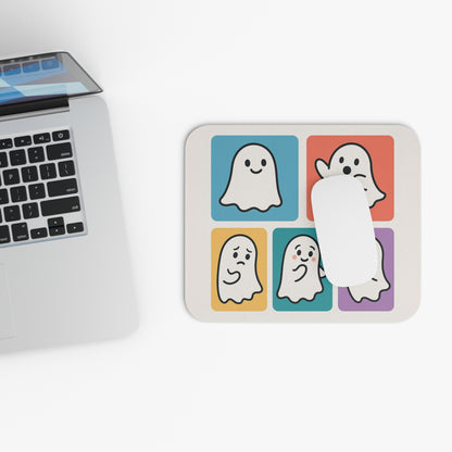 Cute Ghost Mouse Pad (Rectangle)