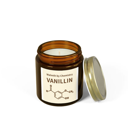 Vanillin Scented Candle (Coconut Apricot Wax) - 4oz & 9oz Aromatherapy Jar