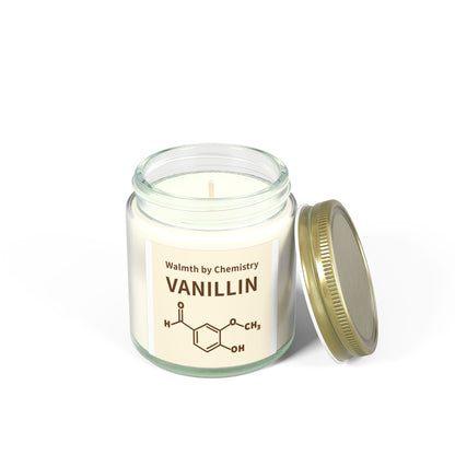 Vanillin Scented Candle (Coconut Apricot Wax) - 4oz & 9oz Aromatherapy Jar