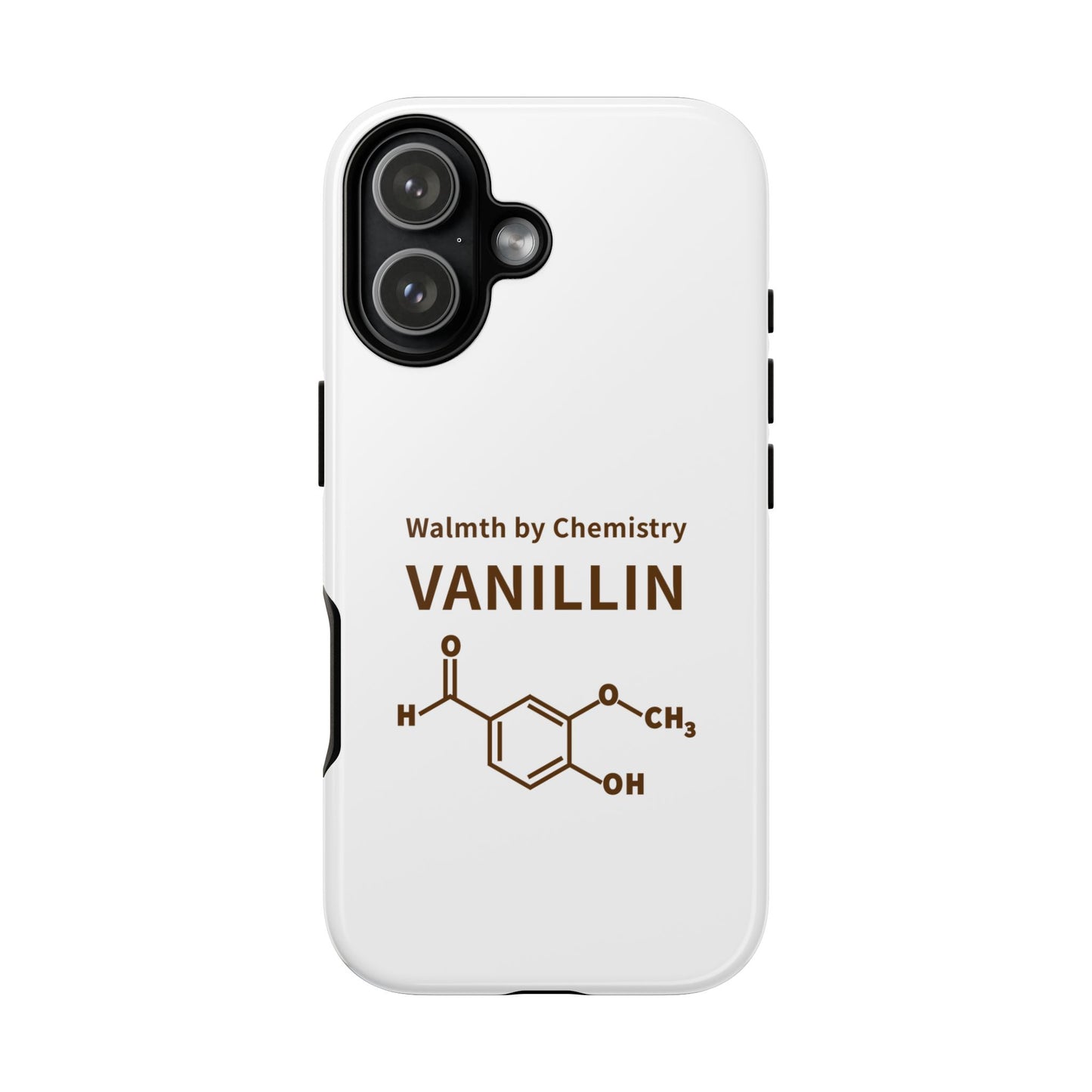 Vanillin Chemistry iPhone Case — 'Warmth by Chemistry' Molecule Design