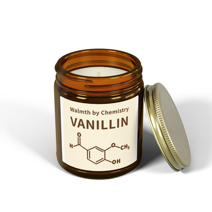 Vanillin Scented Candle (Coconut Apricot Wax) - 4oz & 9oz Aromatherapy Jar