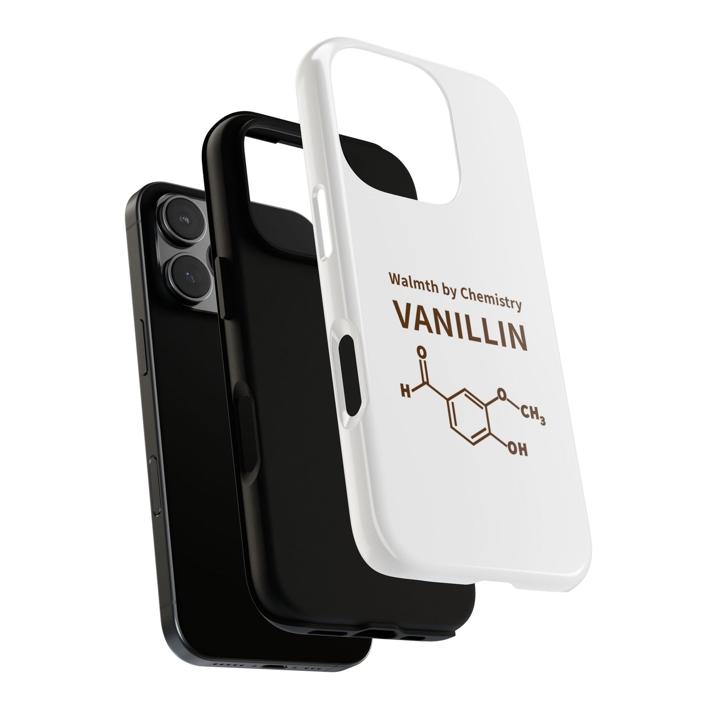 Vanillin Chemistry iPhone Case — 'Warmth by Chemistry' Molecule Design