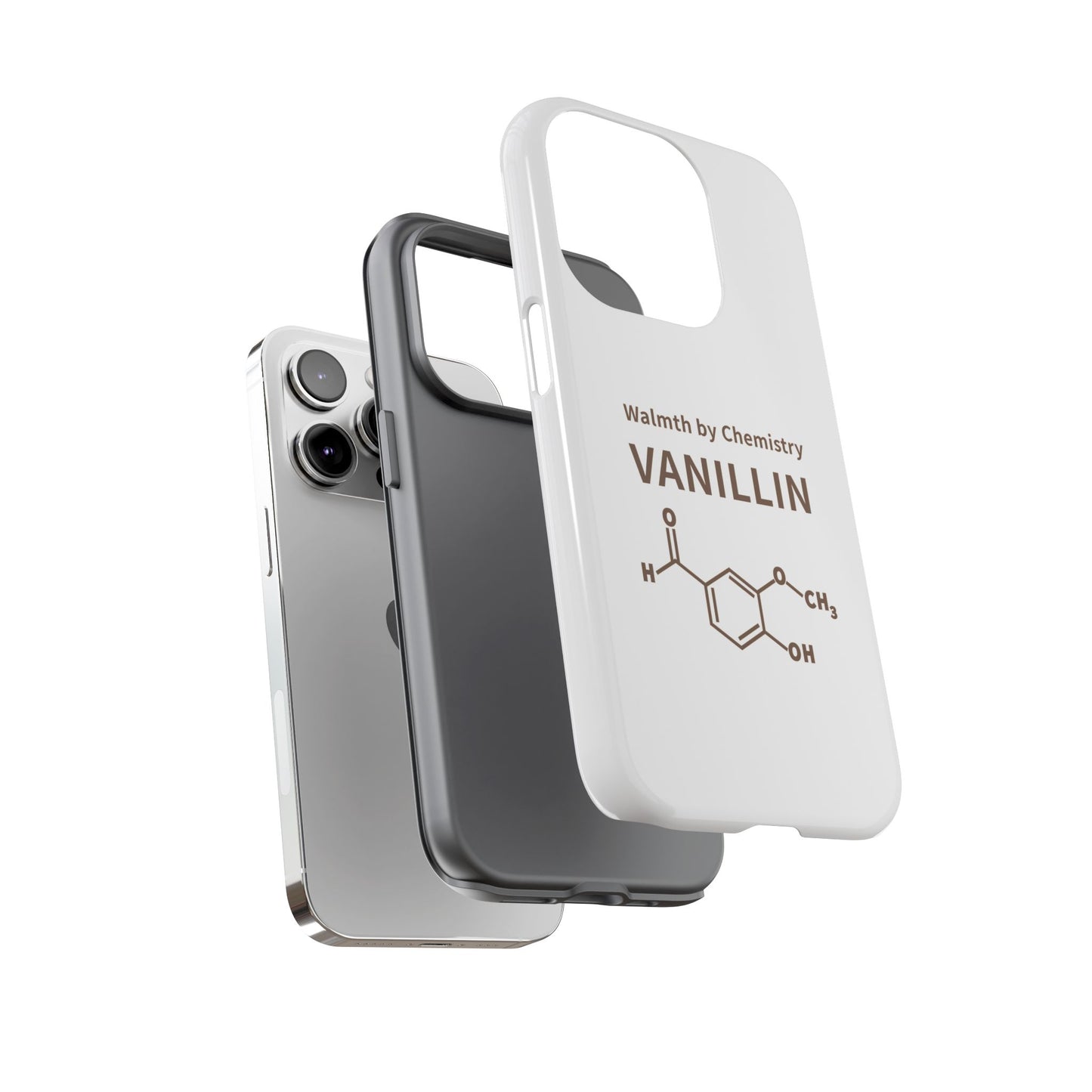 Vanillin Chemistry iPhone Case — 'Warmth by Chemistry' Molecule Design