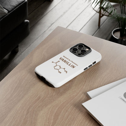 Vanillin Chemistry iPhone Case — 'Warmth by Chemistry' Molecule Design