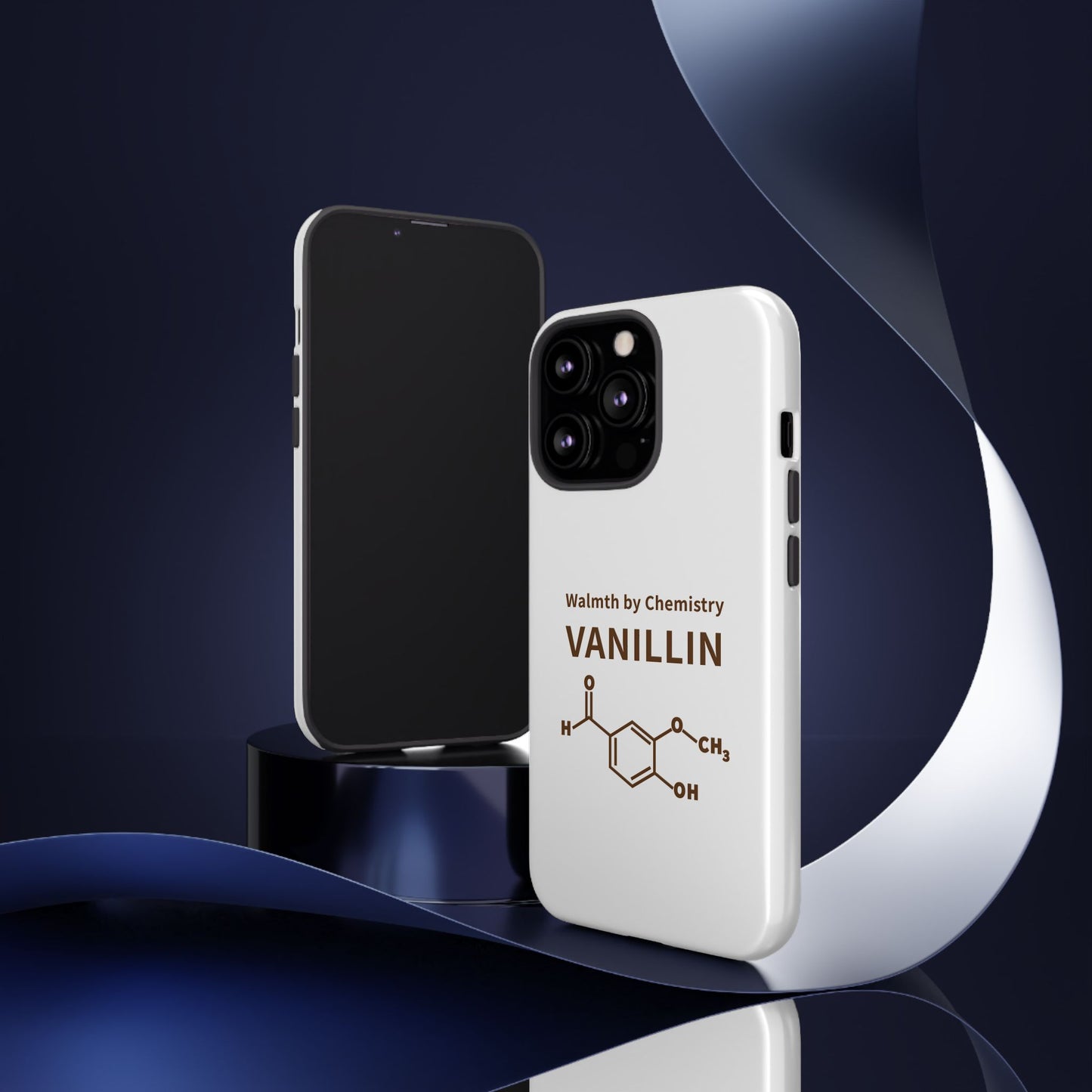 Vanillin Chemistry iPhone Case — 'Warmth by Chemistry' Molecule Design