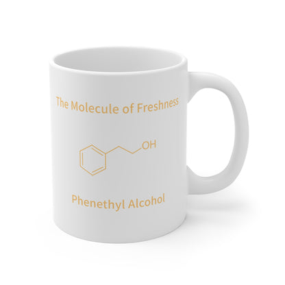 Phenethyl Alcohol Chemistry Mug - "Where Scent Becomes Light" 11oz