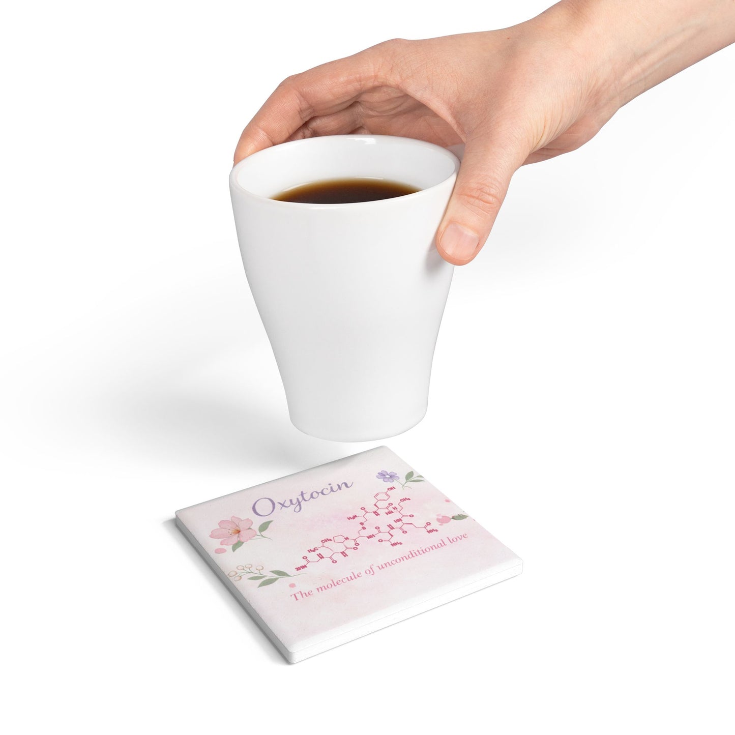 Oxytocin Molecular Coaster | The Chemistry of Bonding | Mother's Day Floral Science Gift