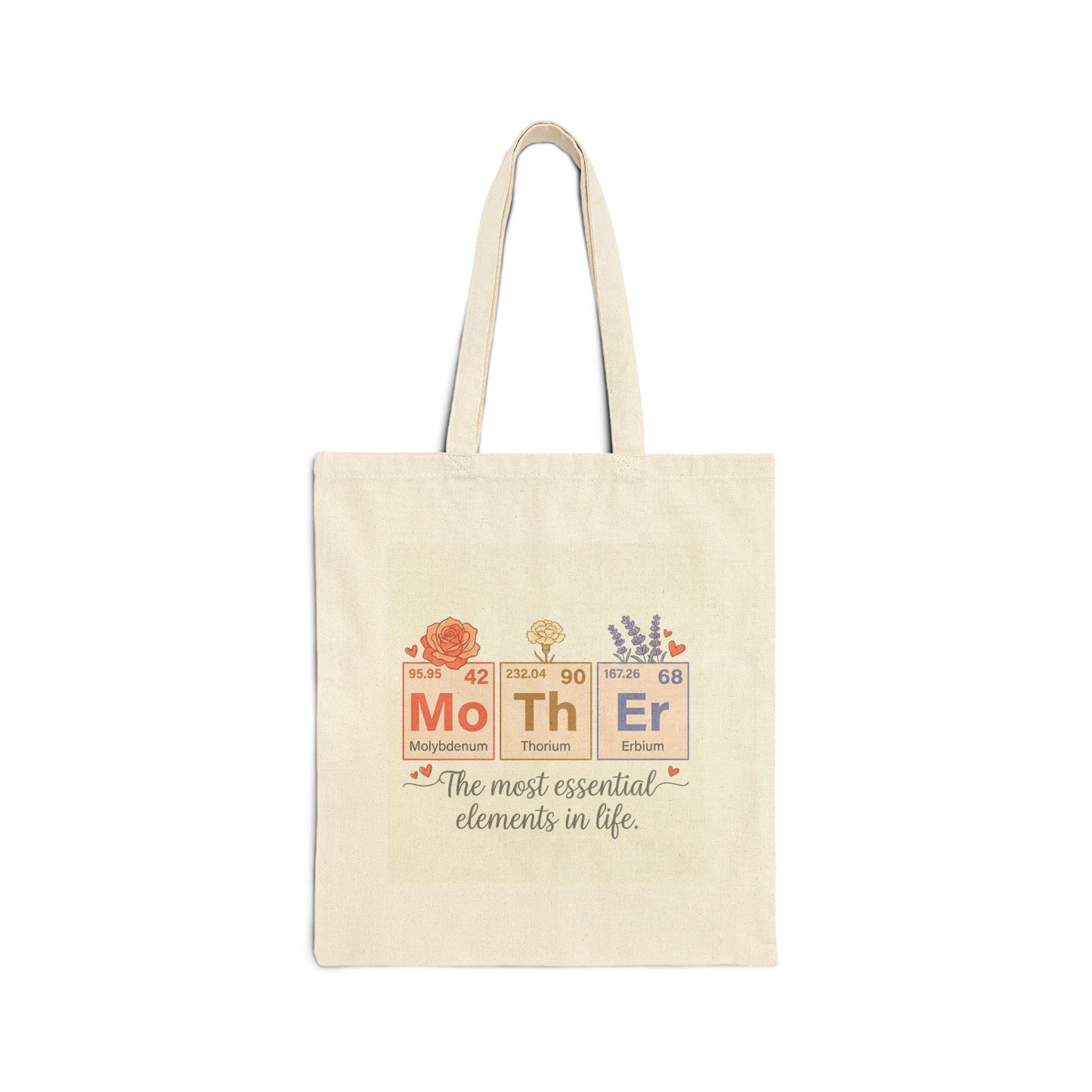 Mother Elements Tote Bag – "Mo Th Er" Floral Chemistry Gift for Mom