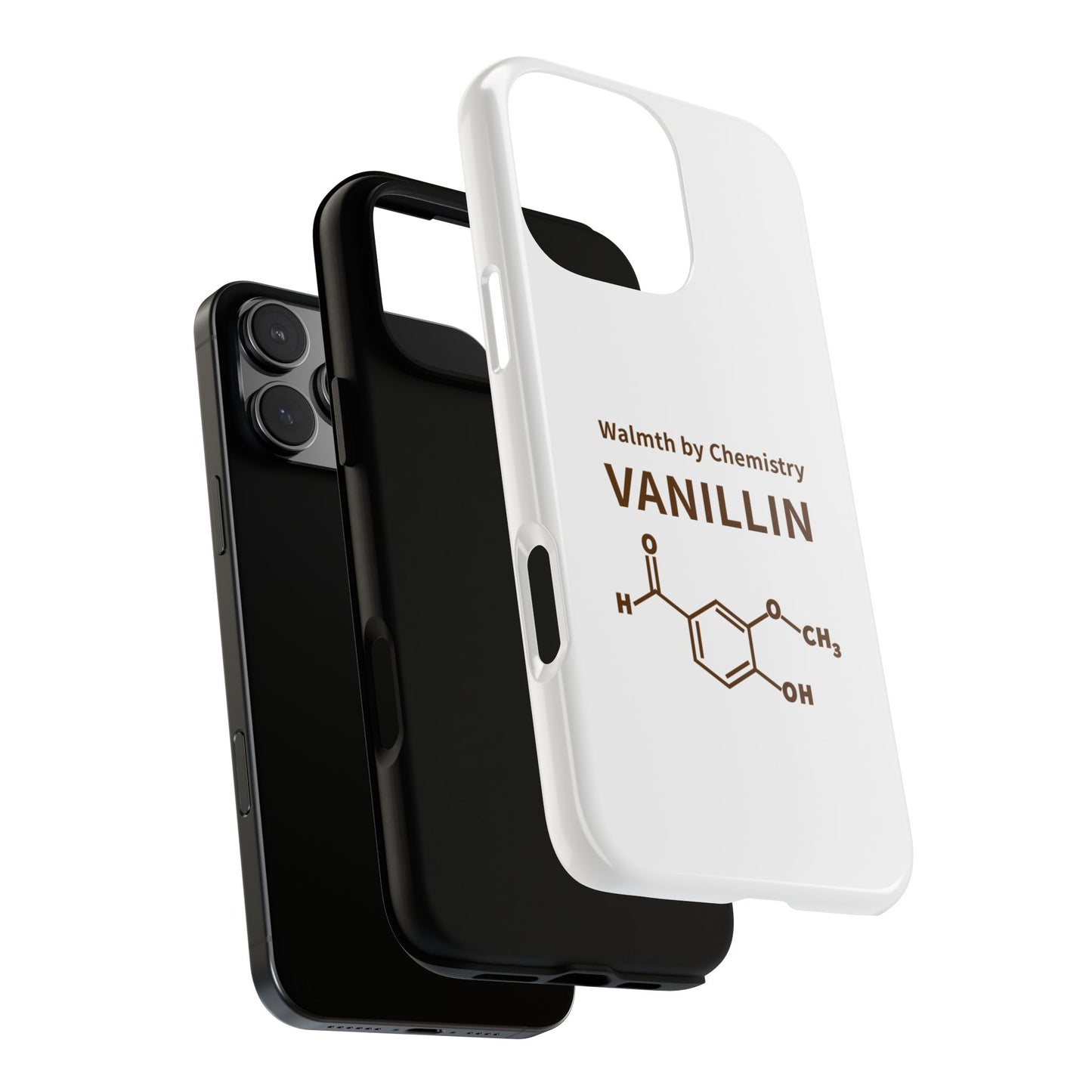 Vanillin Chemistry iPhone Case — 'Warmth by Chemistry' Molecule Design