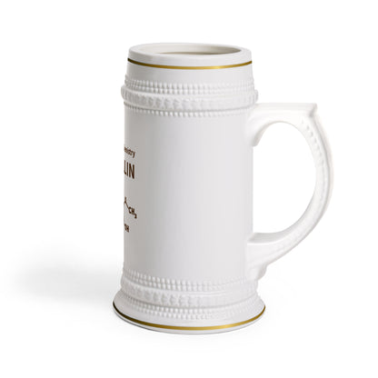 Vanillin Chemistry Stein Mug — 'Warmth by Chemistry' Molecule Stein