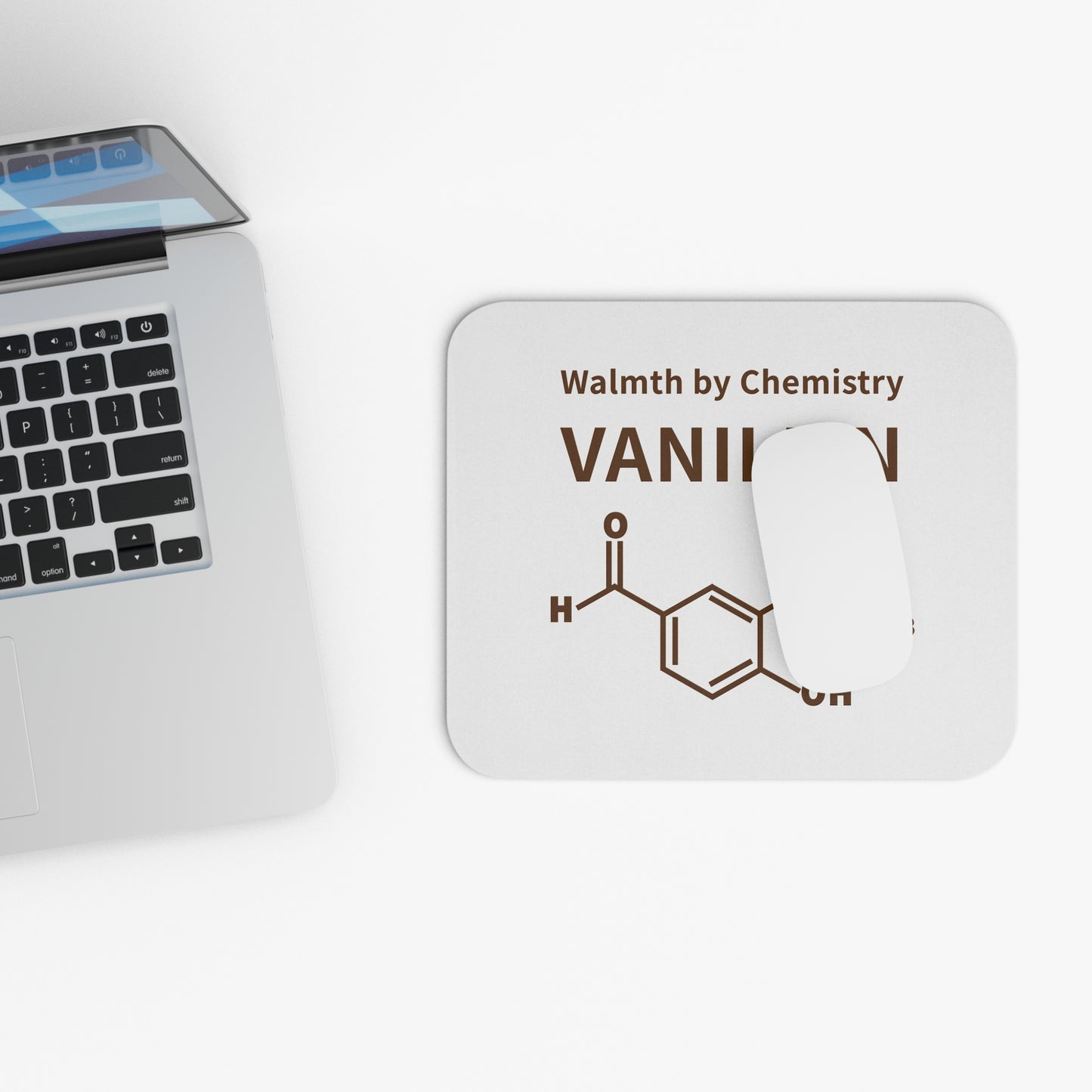 Vanillin Chemistry Mouse Pad — Warmth by Chemistry