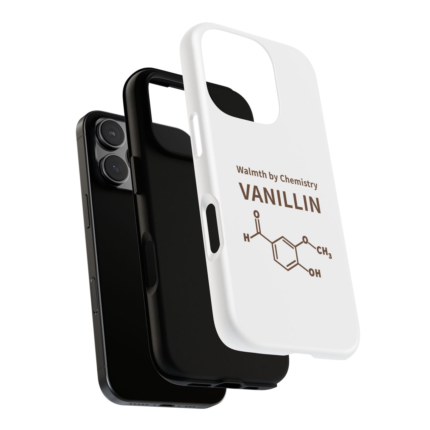 Vanillin Chemistry iPhone Case — 'Warmth by Chemistry' Molecule Design