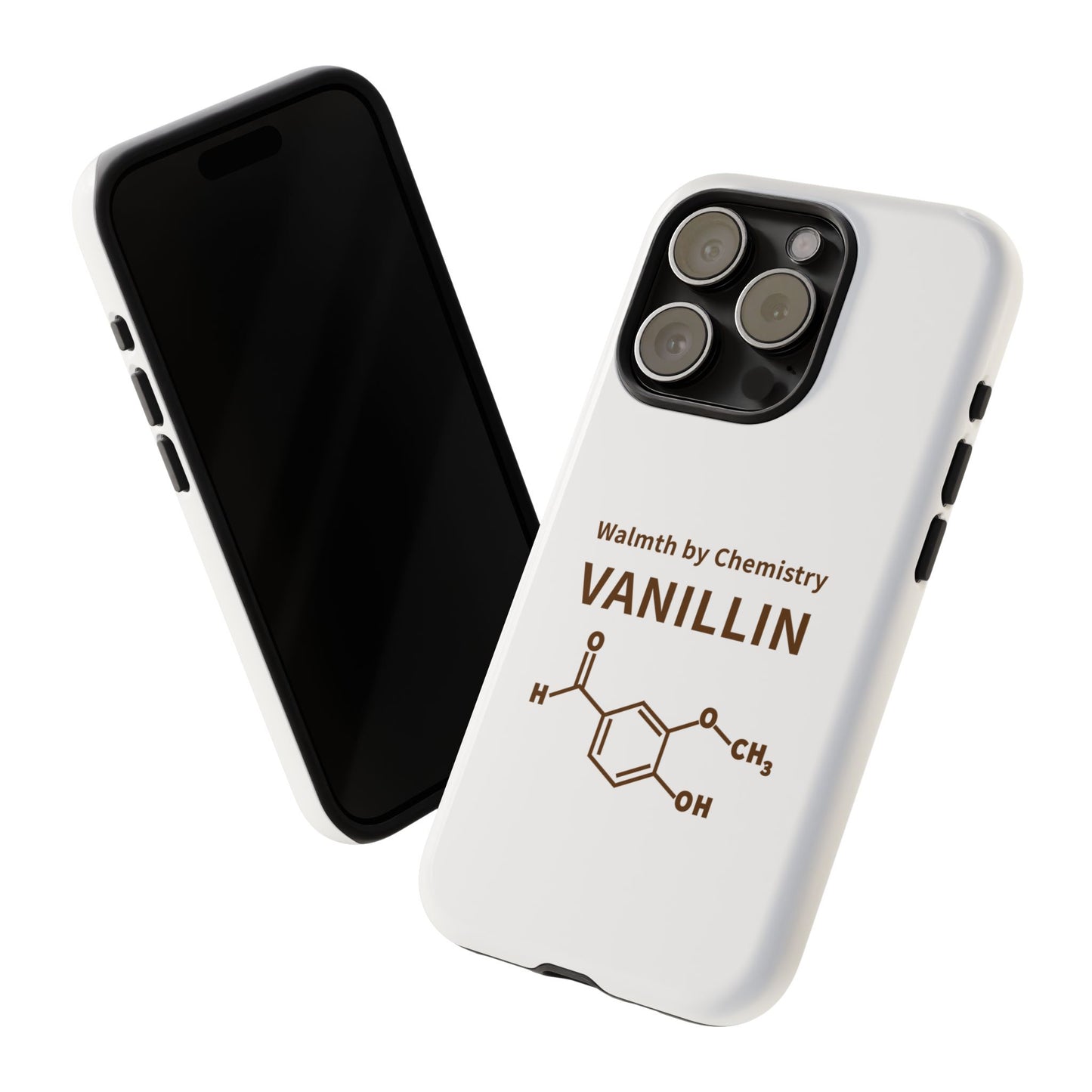 Vanillin Chemistry iPhone Case — 'Warmth by Chemistry' Molecule Design