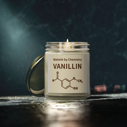Vanillin Scented Candle (Coconut Apricot Wax) - 4oz & 9oz Aromatherapy Jar