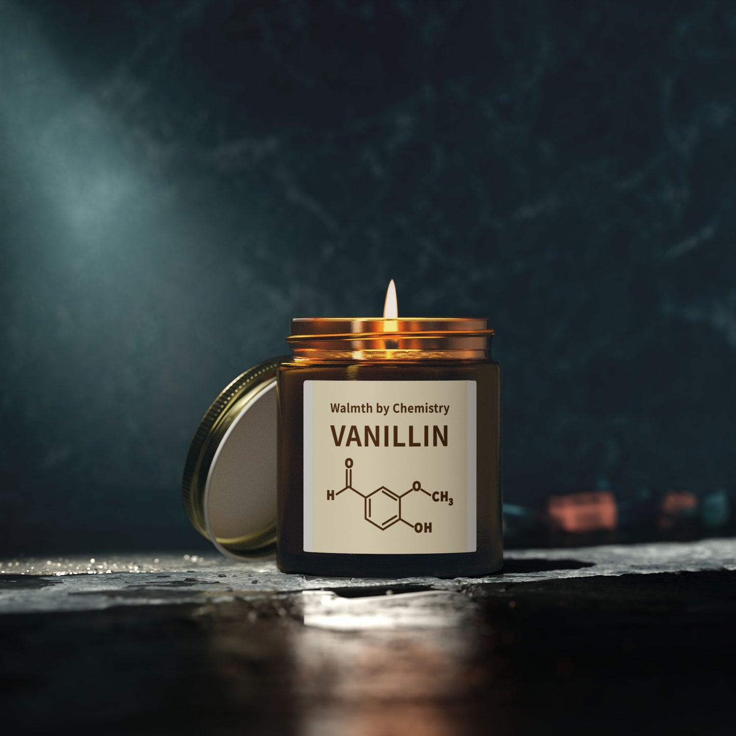 Vanillin Scented Candle (Coconut Apricot Wax) - 4oz & 9oz Aromatherapy Jar