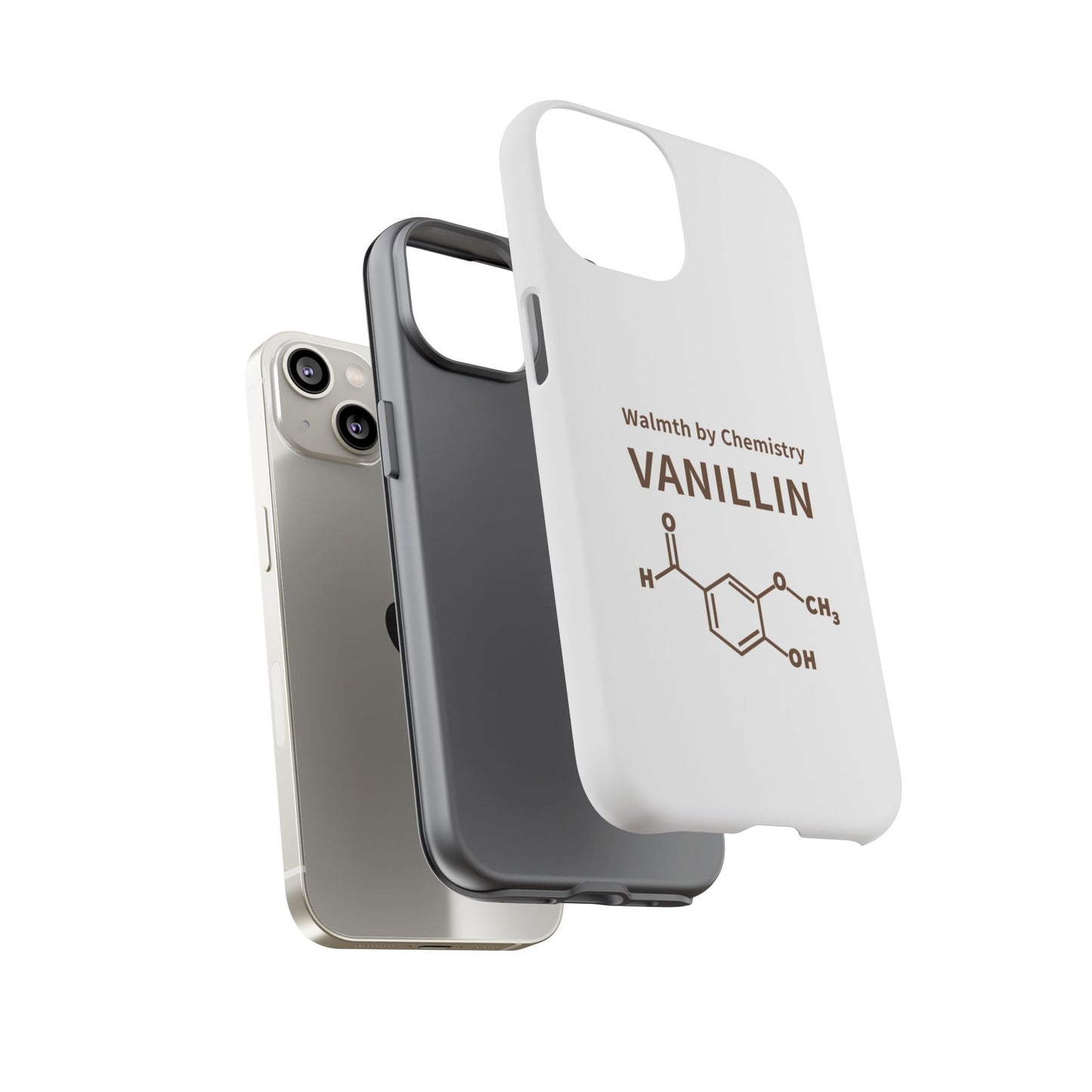 Vanillin Chemistry iPhone Case — 'Warmth by Chemistry' Molecule Design