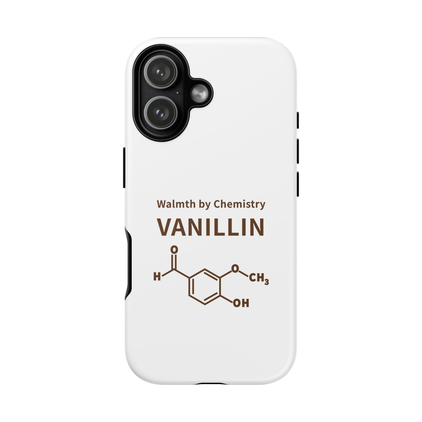 Vanillin Chemistry iPhone Case — 'Warmth by Chemistry' Molecule Design
