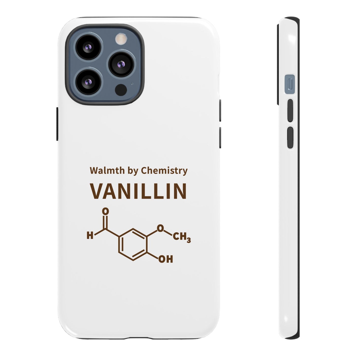 Vanillin Chemistry iPhone Case — 'Warmth by Chemistry' Molecule Design