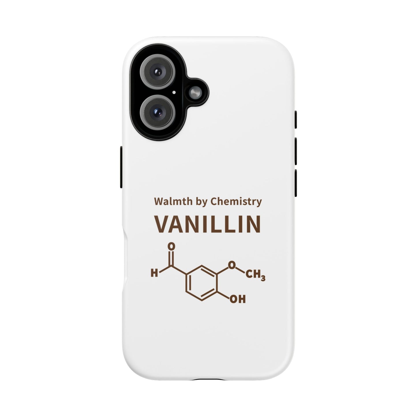 Vanillin Chemistry iPhone Case — 'Warmth by Chemistry' Molecule Design