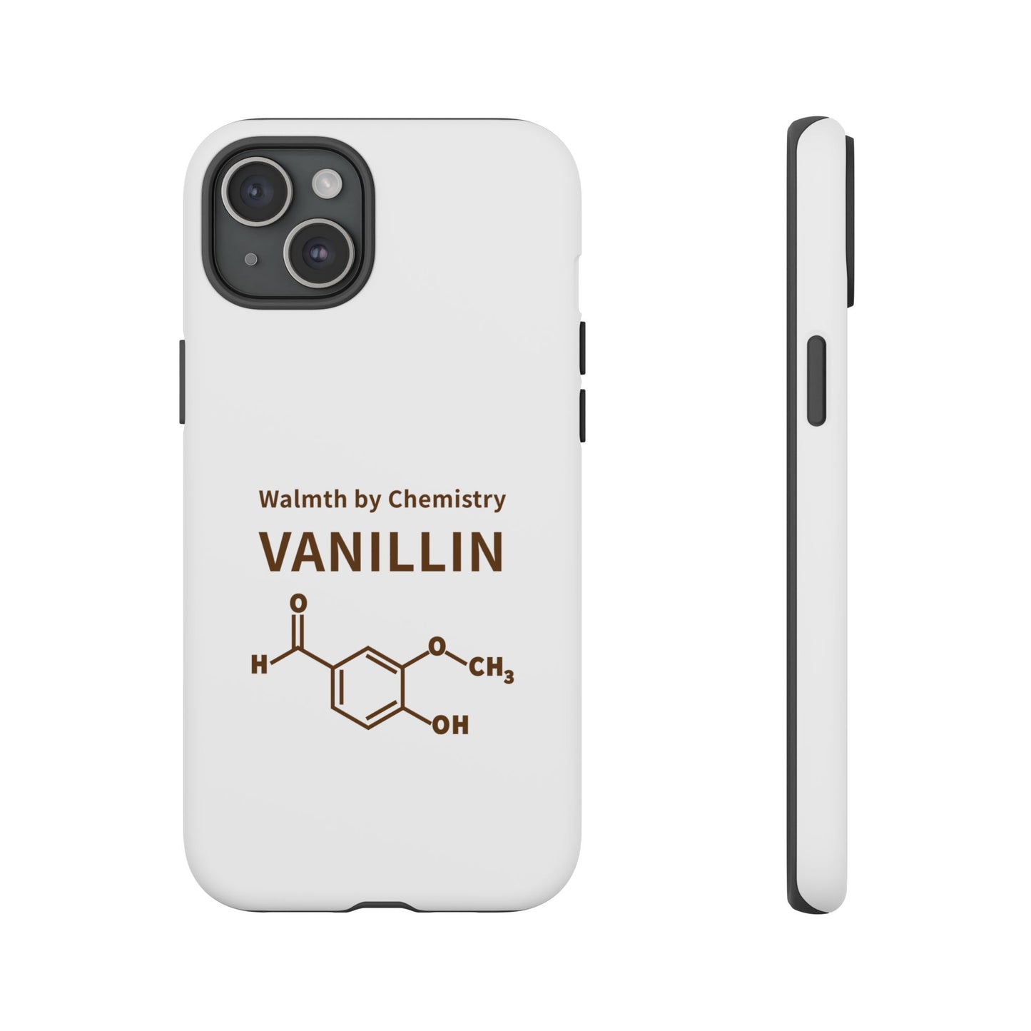 Vanillin Chemistry iPhone Case — 'Warmth by Chemistry' Molecule Design