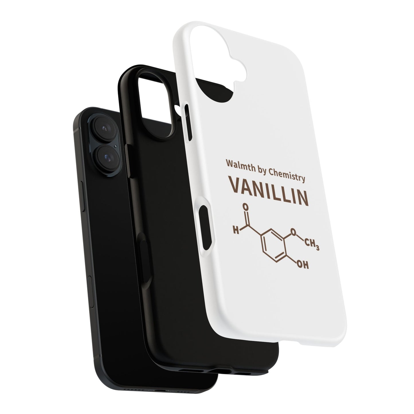 Vanillin Chemistry iPhone Case — 'Warmth by Chemistry' Molecule Design