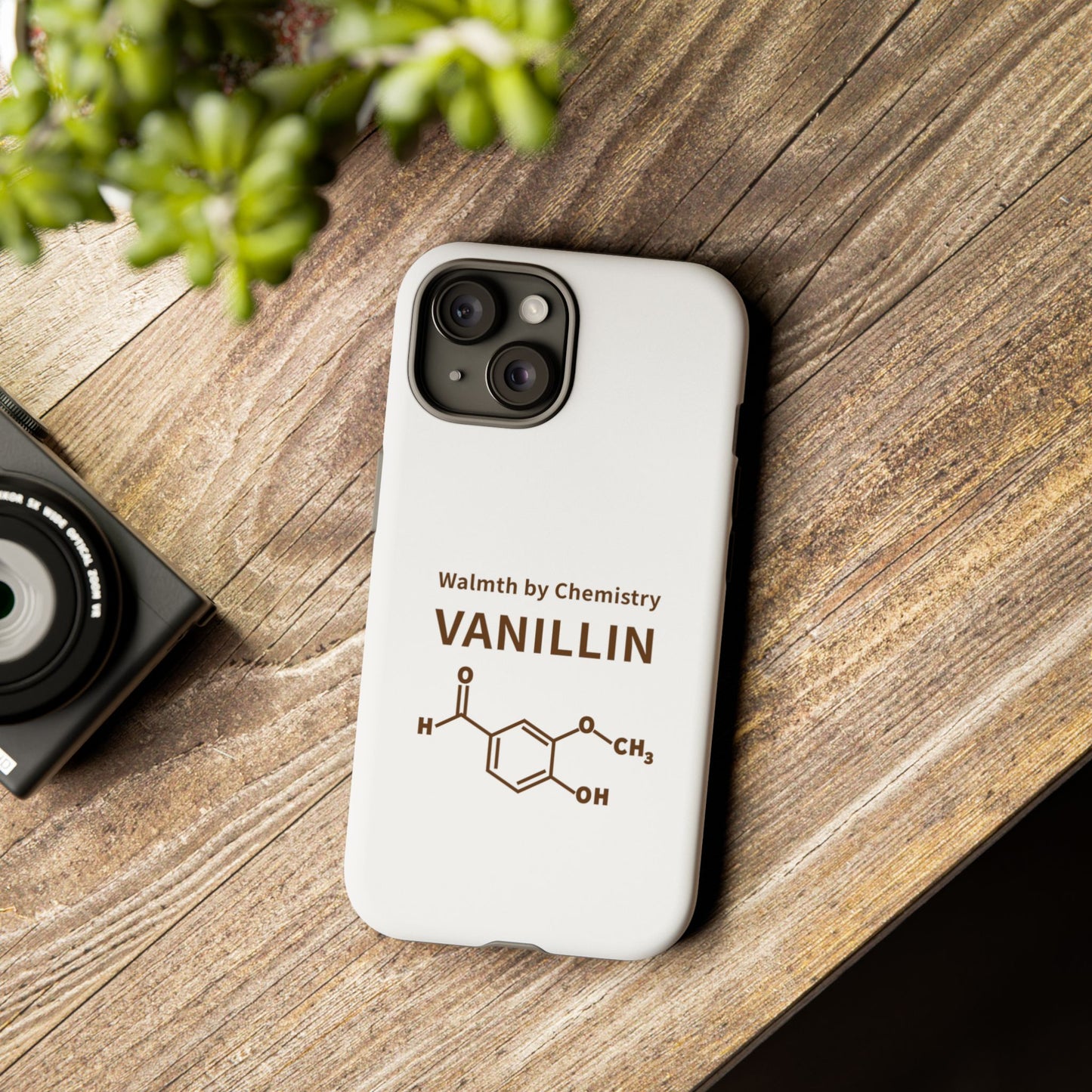 Vanillin Chemistry iPhone Case — 'Warmth by Chemistry' Molecule Design