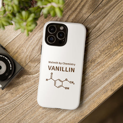 Vanillin Chemistry iPhone Case — 'Warmth by Chemistry' Molecule Design