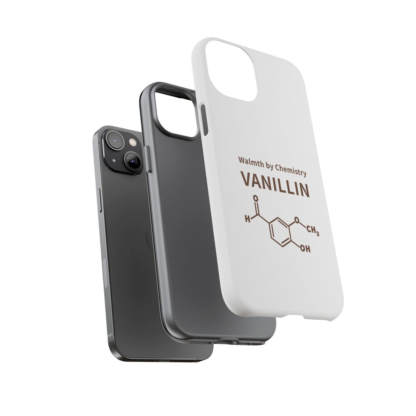 Vanillin Chemistry iPhone Case — 'Warmth by Chemistry' Molecule Design