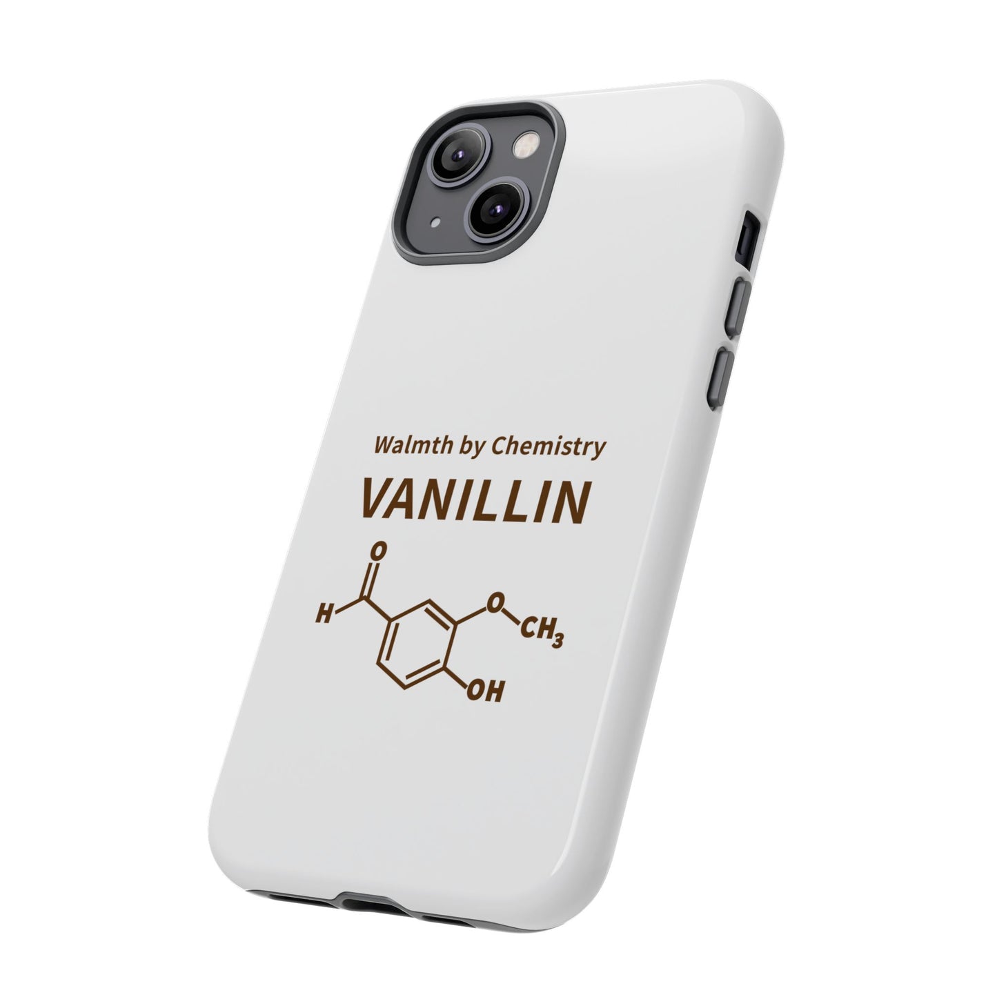 Vanillin Chemistry iPhone Case — 'Warmth by Chemistry' Molecule Design