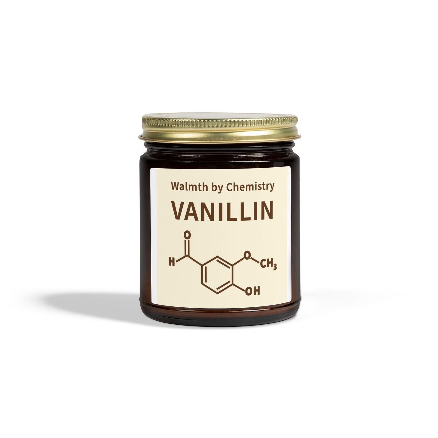 Vanillin Scented Candle (Coconut Apricot Wax) - 4oz & 9oz Aromatherapy Jar