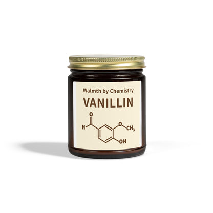 Vanillin Scented Candle (Coconut Apricot Wax) - 4oz & 9oz Aromatherapy Jar