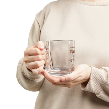Vanillin Molecule Glass Mug — Warmth by Chemistry Coffee Cup