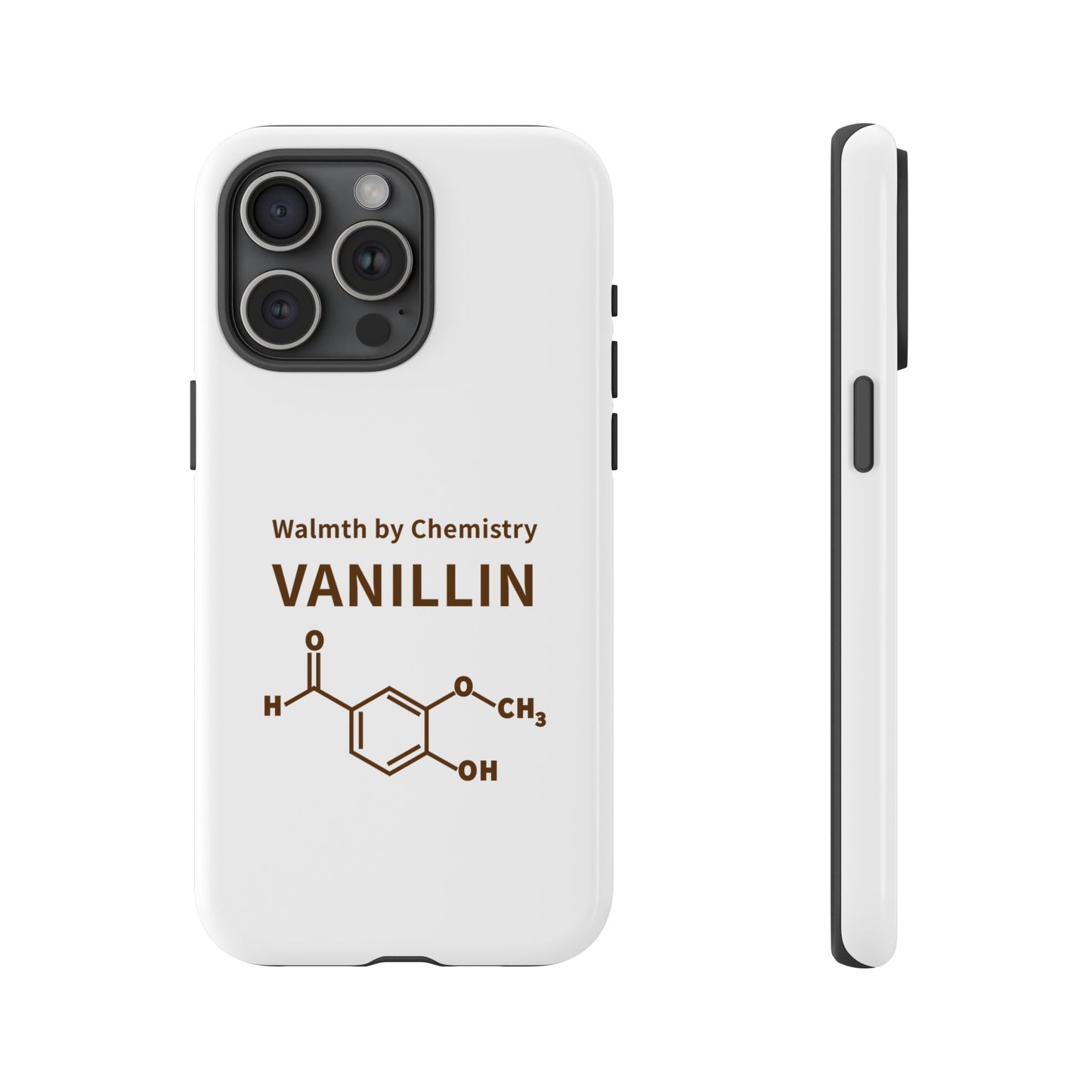 Vanillin Chemistry iPhone Case — 'Warmth by Chemistry' Molecule Design
