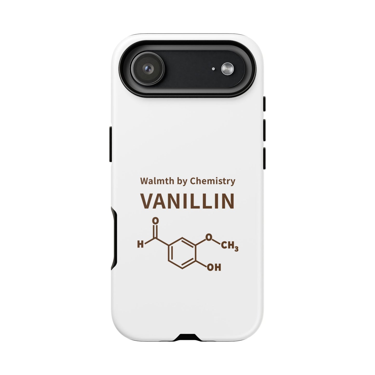 Vanillin Chemistry iPhone Case — 'Warmth by Chemistry' Molecule Design