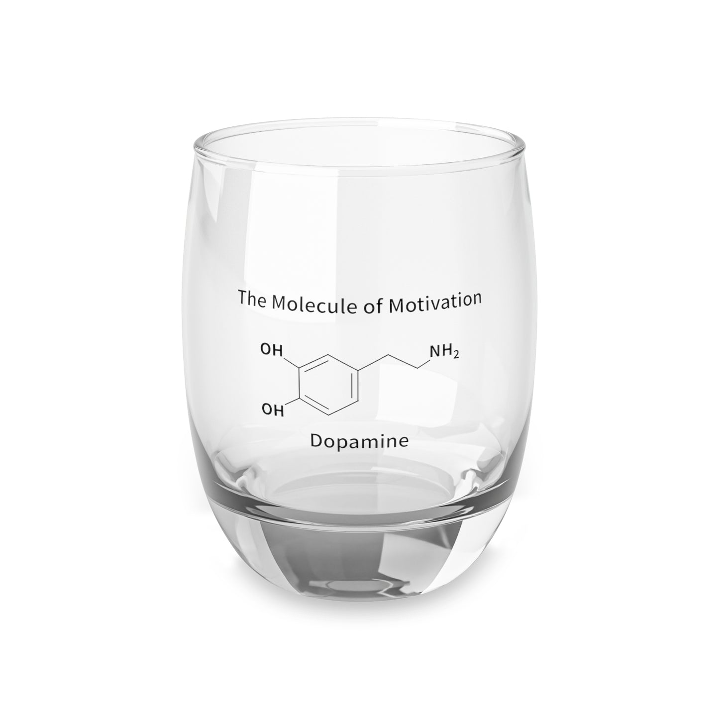 Dopamine Whiskey Glass — "The Molecule of Motivation" Science Bar Glass