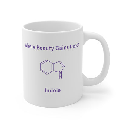 Indole Chemistry Mug – "The Molecule of Depth" 11oz Coffee Cup
